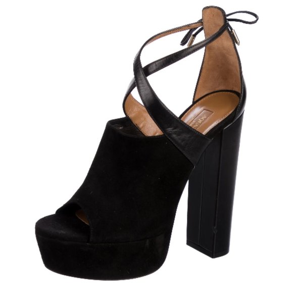 Aquazzura Kaya Platform Sandals size 37/7 - Picture 1 of 6